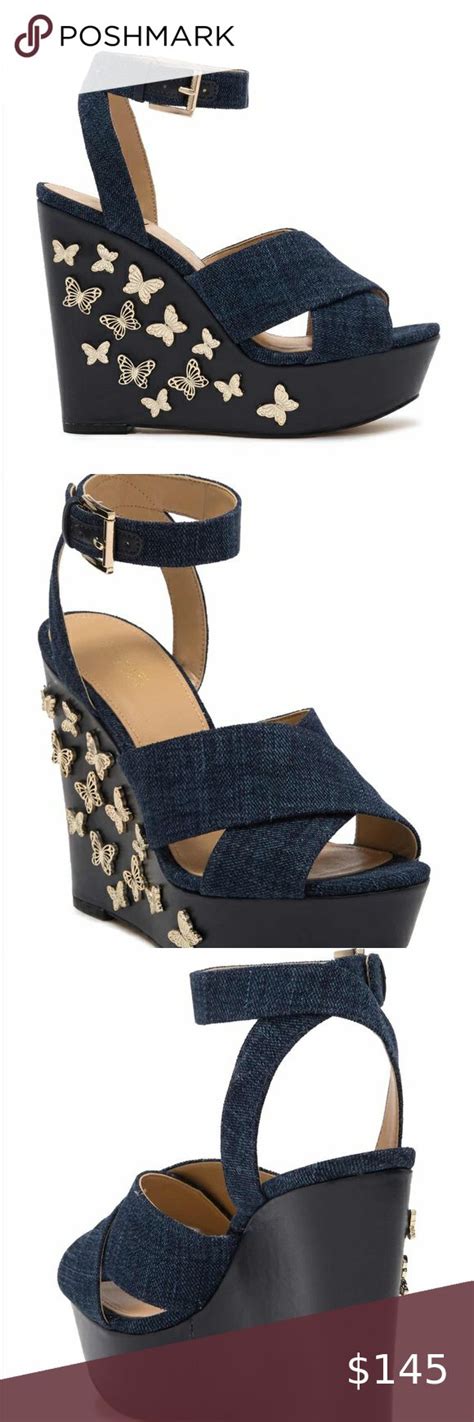 michael kors Lacey Wedge Butterfly Shoes 7 